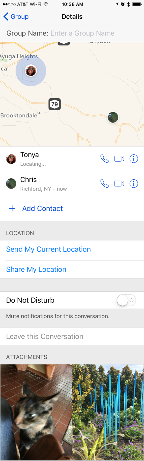 Messages-Details-screen