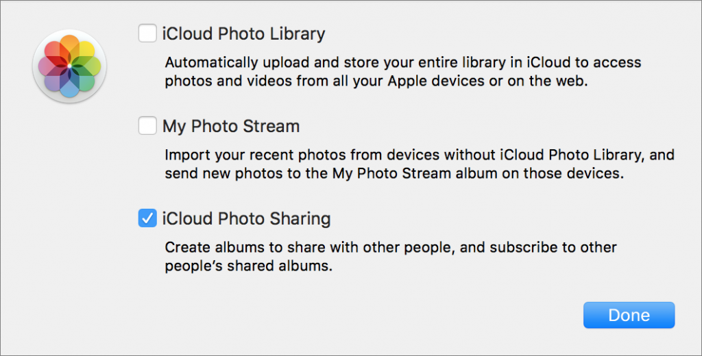 iCloud Photo Sharing