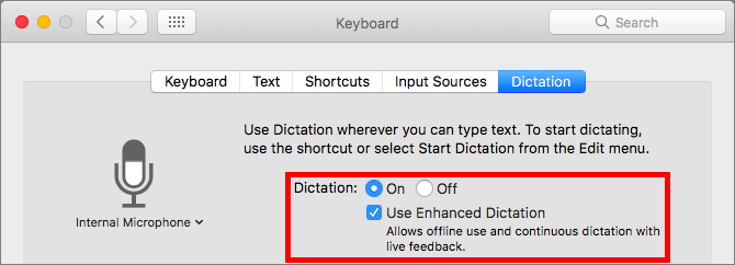 Siri Keyboard Dictation